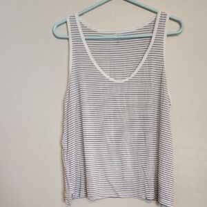GAP Blue and White Striped Pajama Tank